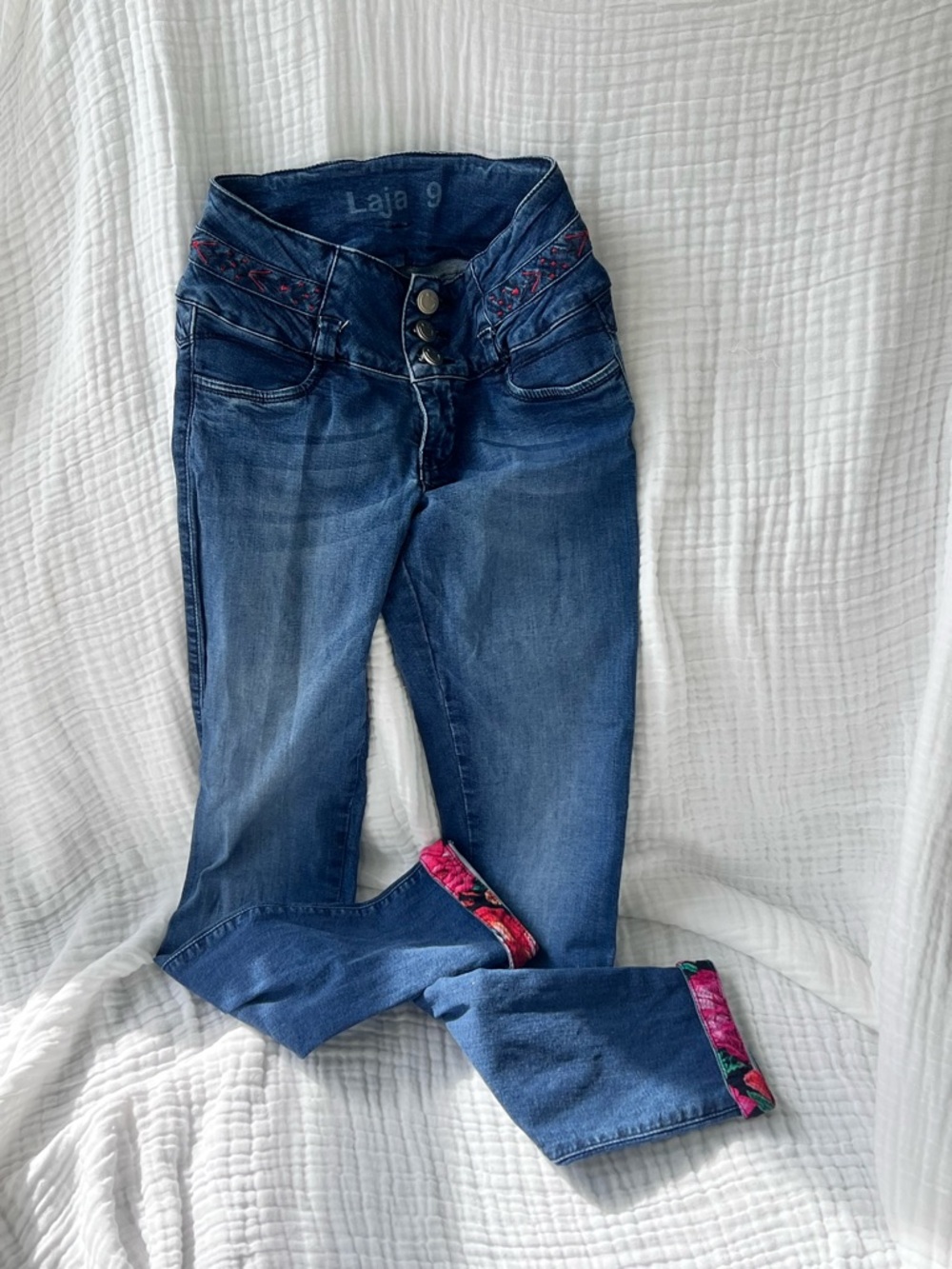 Ay Guey! Laja Dark Blue Skinny Jeans for Women Made in Mexico